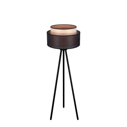 Duolla - Talna svetilka WOOD BOHO 1xE27/15W/230V pr. 45 cm črna/bež