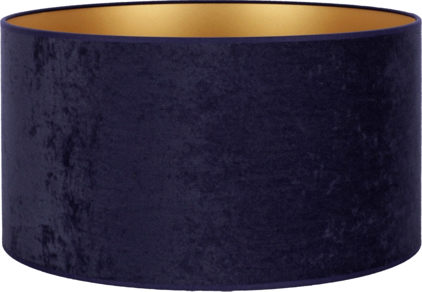 Duolla - Univerzalni senčnik VELVET E27 pr. 35 cm modra/zlata