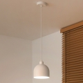 Duolla - Viseča svetilka na kablu IRONLINE 1xE27/15W/230V premer 17 cm bela