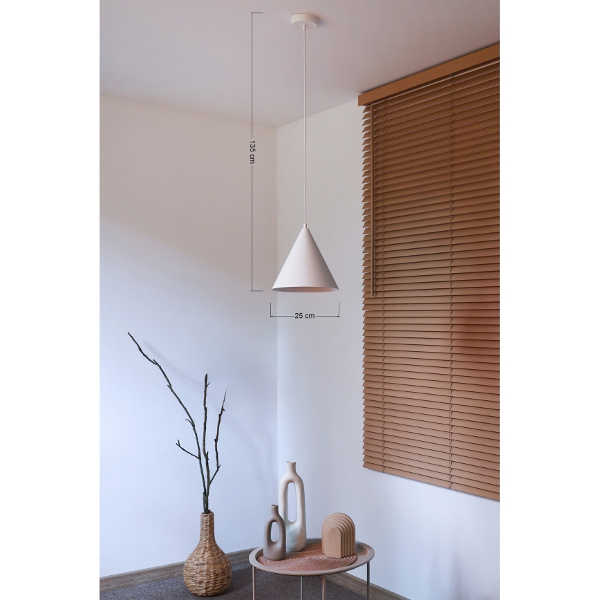 Duolla - Viseča svetilka na kablu IRONLINE 1xG9/3W/230V Ø 25 cm, bela