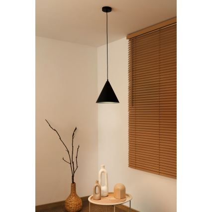 Duolla - Viseča svetilka na vrvici IRONLINE 1xG9/3W/230V premer 25 cm črna
