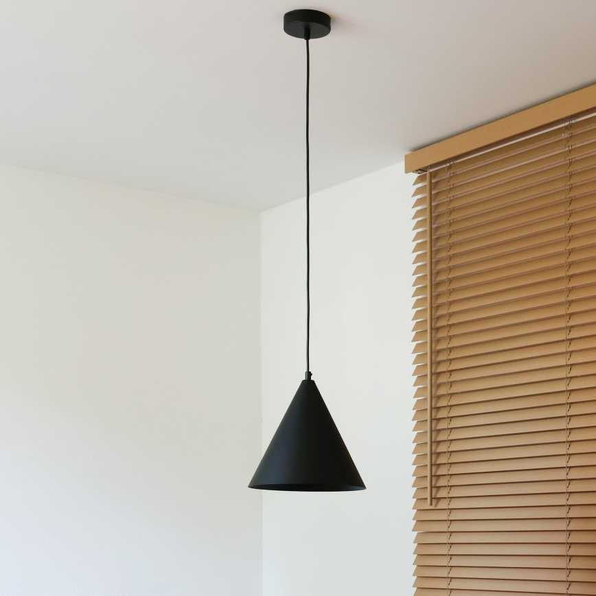 Duolla - Viseča svetilka na vrvici IRONLINE 1xG9/3W/230V premer 25 cm črna