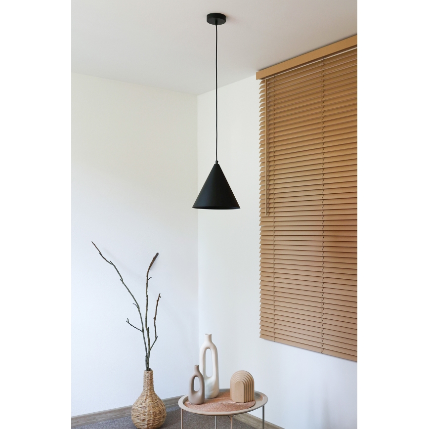 Duolla - Viseča svetilka na vrvici IRONLINE 1xG9/3W/230V premer 25 cm črna