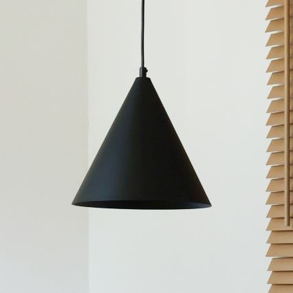 Duolla - Viseča svetilka na vrvici IRONLINE 1xG9/3W/230V premer 25 cm črna