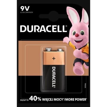 Duracell - 1 kos Alkalna baterija Basic 9V 550 mAh
