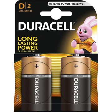 Duracell - 2 kom. Alkalna baterija Basic LR20/D 1,5V 12500 mAh