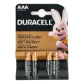 Duracell - 4 kos Alkalna baterija Basic LR03/AAA 1,5V 2400 mAh
