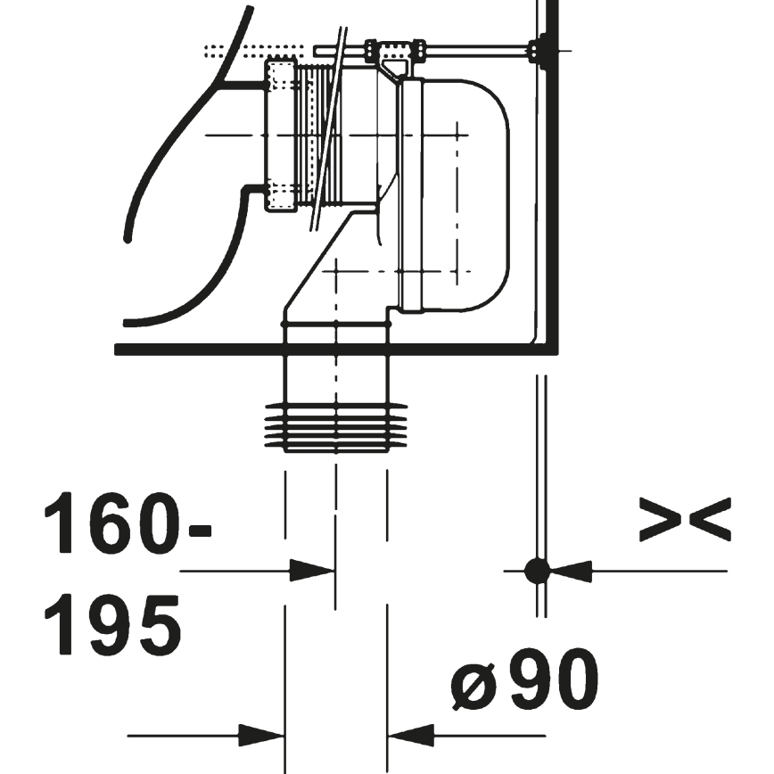 Duravit 20600900002 - kompakten WC D-CODE, keramika/sijajna bela