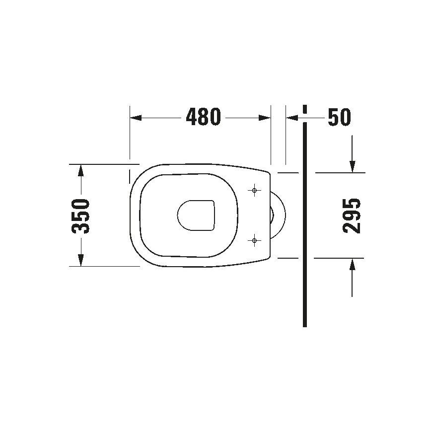 Duravit 21100100002 - Stoječa WC školjka D-CODE keramika/sijajna bela