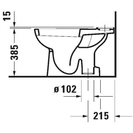 Duravit 21110100002 - Kompakt WC D-CODE, keramika / sijajna bela