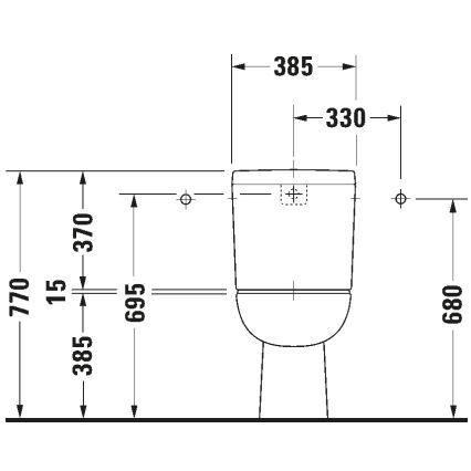 Duravit 21110100002 - WC komplet D-CODE keramika/sijajna bela