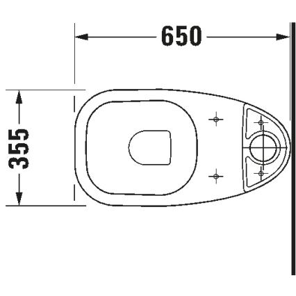 Duravit 21110900002 - Kombinirana WC školjka D-CODE keramika/sijajna bela