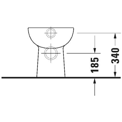 Duravit 21150900002 - Stoječa WC školjka D-CODE keramika/sijajna bela