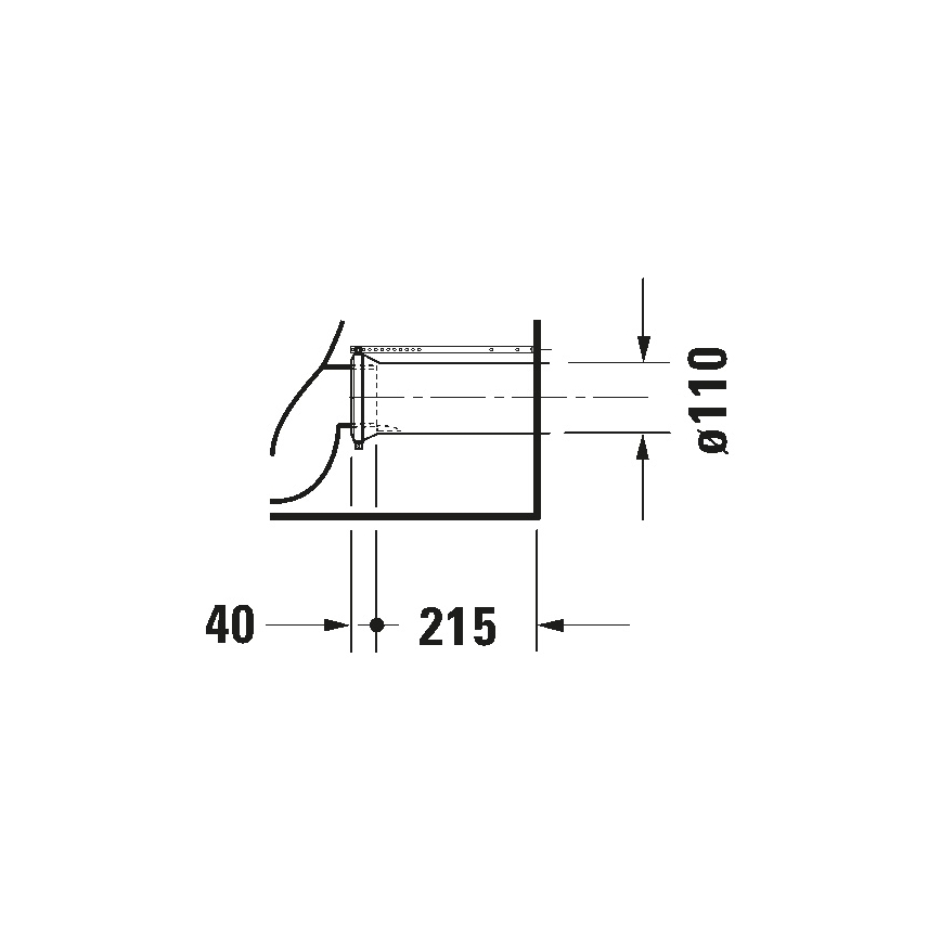 Duravit 21180900002 - kombinirani WC D-CODE, keramika v sijajni beli