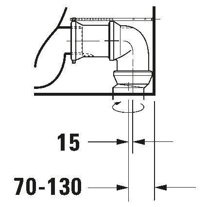 Duravit 21180900002 - kombinirani WC D-CODE, keramika v sijajni beli