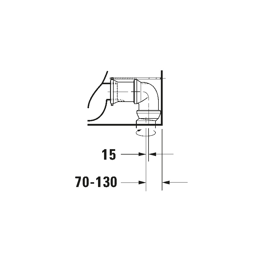 Duravit 21180900002 - kombinirani WC D-CODE, keramika v sijajni beli