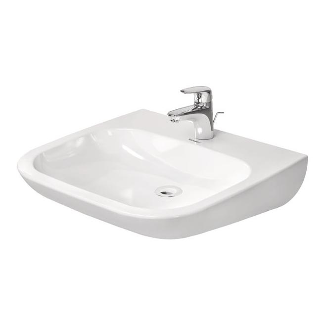 Duravit 23136000002 - Viseči umivalnik D-CODE 60x55 cm keramika/sijajno bela