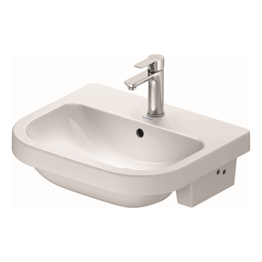 Duravit 24035500002 - Vgradni umivalnik D-CODE 55x45,5 cm keramika/sijajna bela