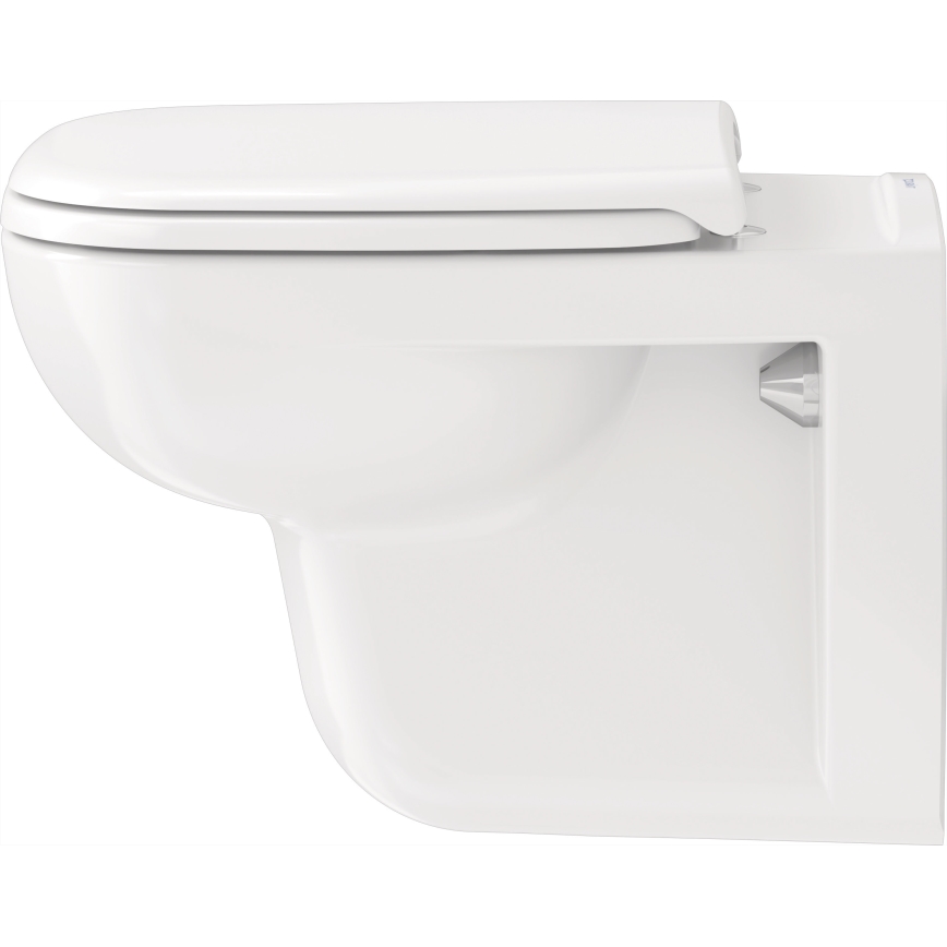 Duravit 25350900002 - Stenska WC školjka D-CODE keramika/sijajna bela