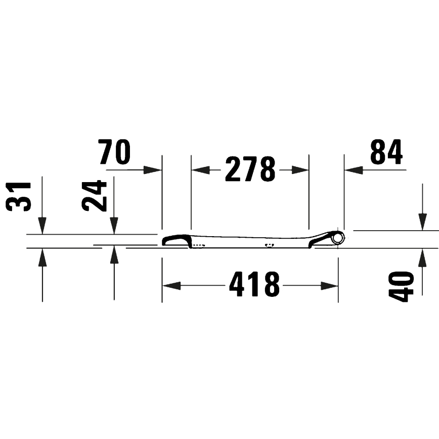 Duravit 28210000 - WC-sedež D-CODE 37,4x43,3 cm, bel