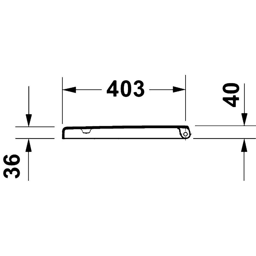 Duravit 28310000 - Toaletno sedalo D-CODE 37,4x42 cm belo