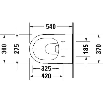 Duravit 29030900212 - Viseča WC školjka Rimless D-CODE, keramika, visok sijaj, bela