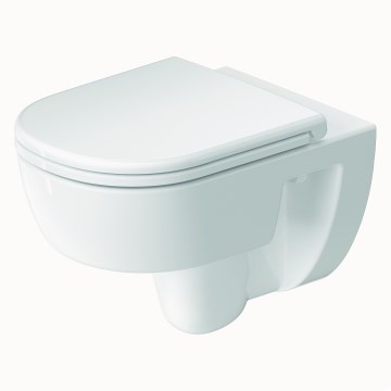 Duravit 45130900B2 - Stensko viseča WC školjka brez roba (Rimless) z desko SoftClose D-CODE keramika/sijajna bela