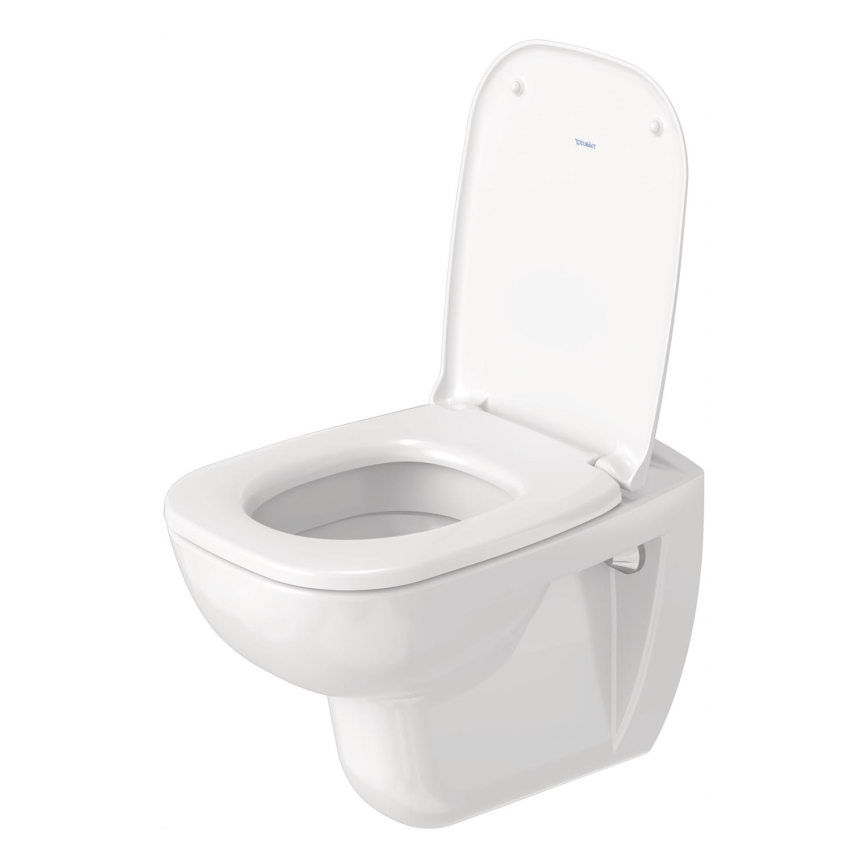Duravit 45350900A1 - Viseča WC školjka D-CODE z WC sedežem SoftClose, keramika/sijajno bela