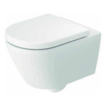 Duravit 49030900B2 - Viseča WC školjka D‑CODE s sedežno desko, keramika/sijajna bela