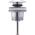 Duravit 50521000 - Umivalni odtok PUSH-OPEN, premer 6,3 cm, krom visokega sijaja
