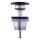 Duravit 50791300 - odtok za umivalnik PUSH-OPEN, premer 6,5 cm, mat antracit