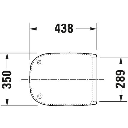 Duravit 67390099 - WC deska SoftClose D-CODE 35x43,8 cm bela