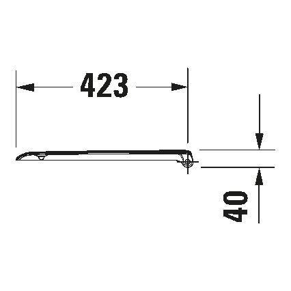 Duravit 67390099 - WC deska SoftClose D-CODE 35x43,8 cm bela