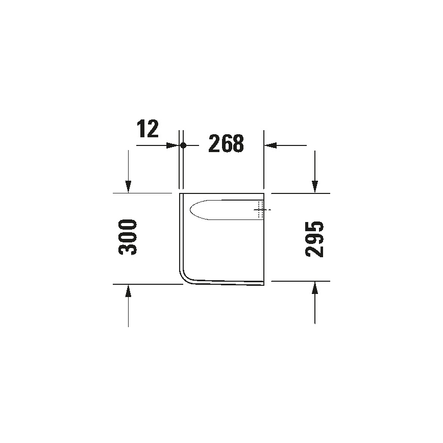 Duravit 8571800002 - Sifonski pokrov D-CODE 30x26,8 cm keramika/bela visokega sijaja