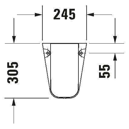 Duravit 8571800002 - Sifonski pokrov D-CODE 30x26,8 cm keramika/bela visokega sijaja