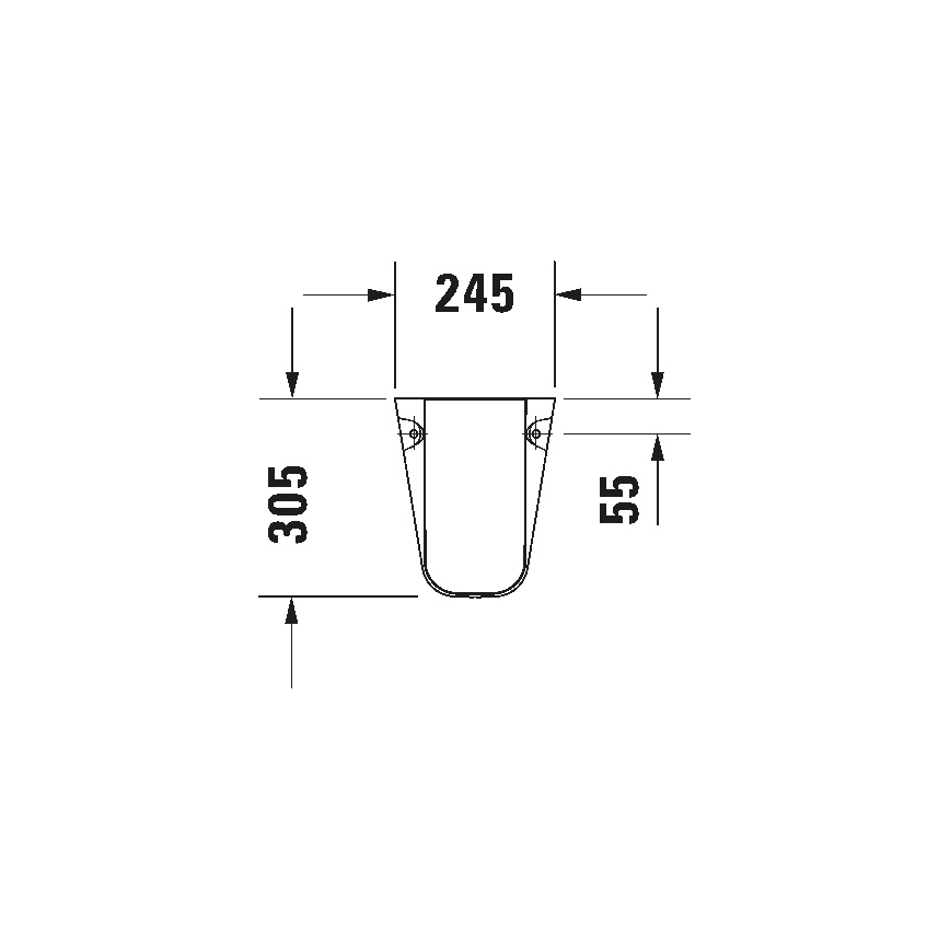 Duravit 8571800002 - Sifonski pokrov D-CODE 30x26,8 cm keramika/bela visokega sijaja
