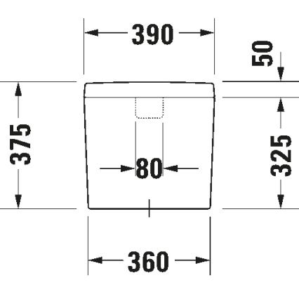 Duravit 927000004 - Splakovalna cisterna za WC D-CODE 6/3 l, keramika/bela