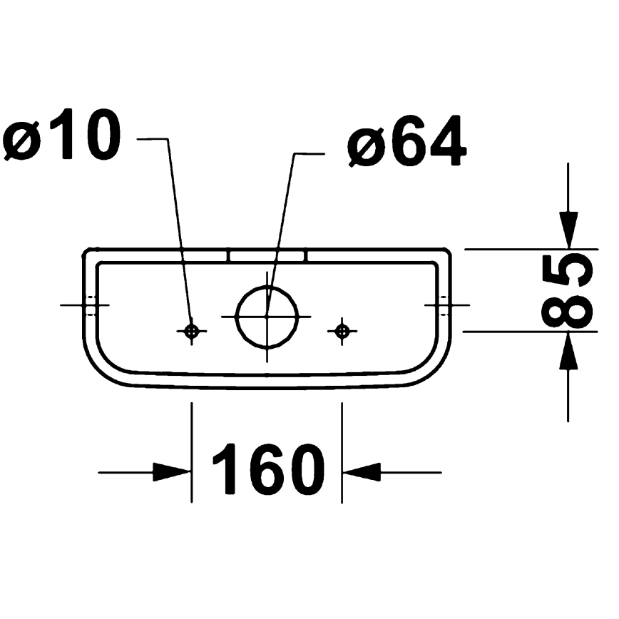 Duravit 9530000852 - splakovalnik za WC D-CODE 4,5/3 l keramika/bela