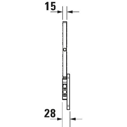 Duravit 99121000 - stensko kozmetično ogledalo D-CODE, sijajni krom