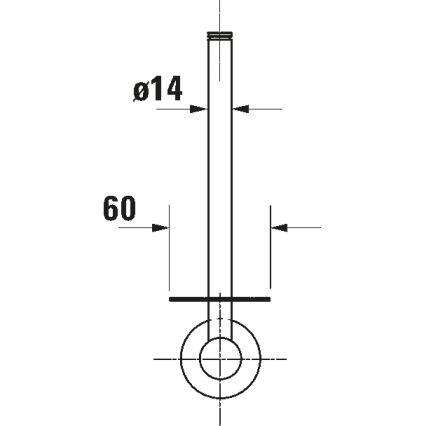 Duravit 99154600 - Držalo toaletnega papirja D-CODE mat črna
