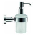 Duravit 99161000 -Stenski dozator za milo D-CODE 390 ml mlečno steklo/sijajni krom
