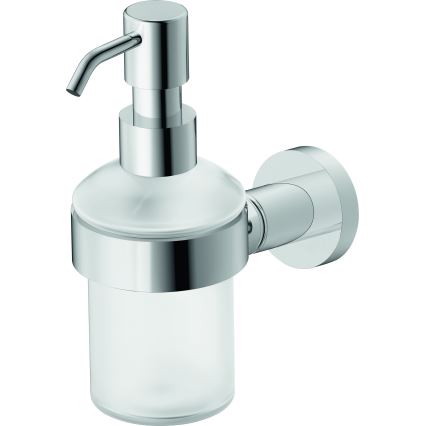 Duravit 99161000 -Stenski dozator za milo D-CODE 390 ml mlečno steklo/sijajni krom