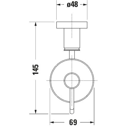 Duravit 99161000 -Stenski dozator za milo D-CODE 390 ml mlečno steklo/sijajni krom