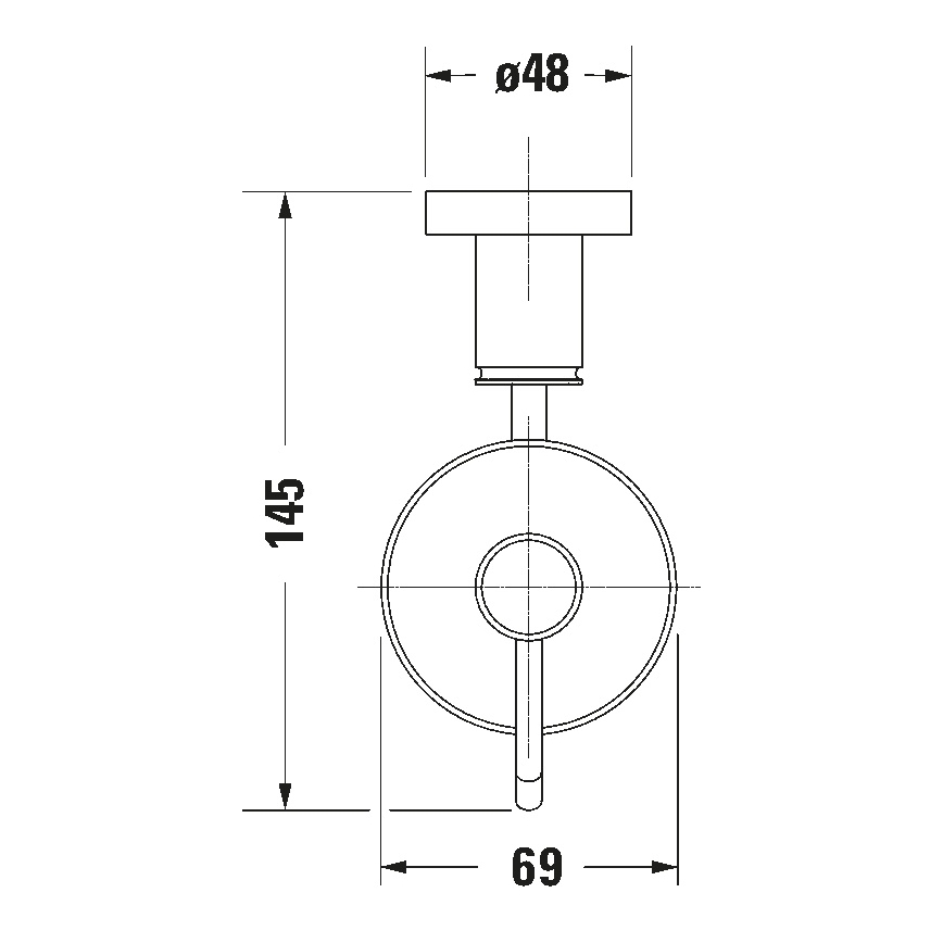 Duravit 99161000 -Stenski dozator za milo D-CODE 390 ml mlečno steklo/sijajni krom