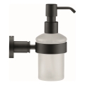 Duravit 99164600 - Stenski dozator za milo D-CODE 390 ml mlečno steklo/mat črna
