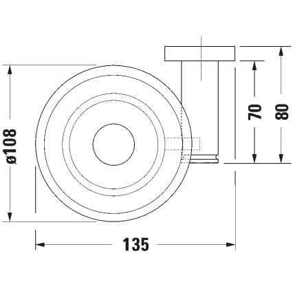 Duravit 99174600 - Stenska milnica D-CODE, leva, matno črna