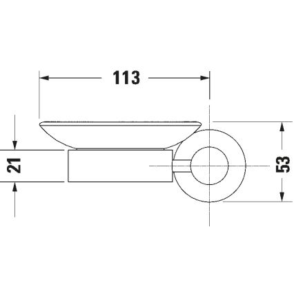 Duravit 99174600 - Stenska milnica D-CODE, leva, matno črna