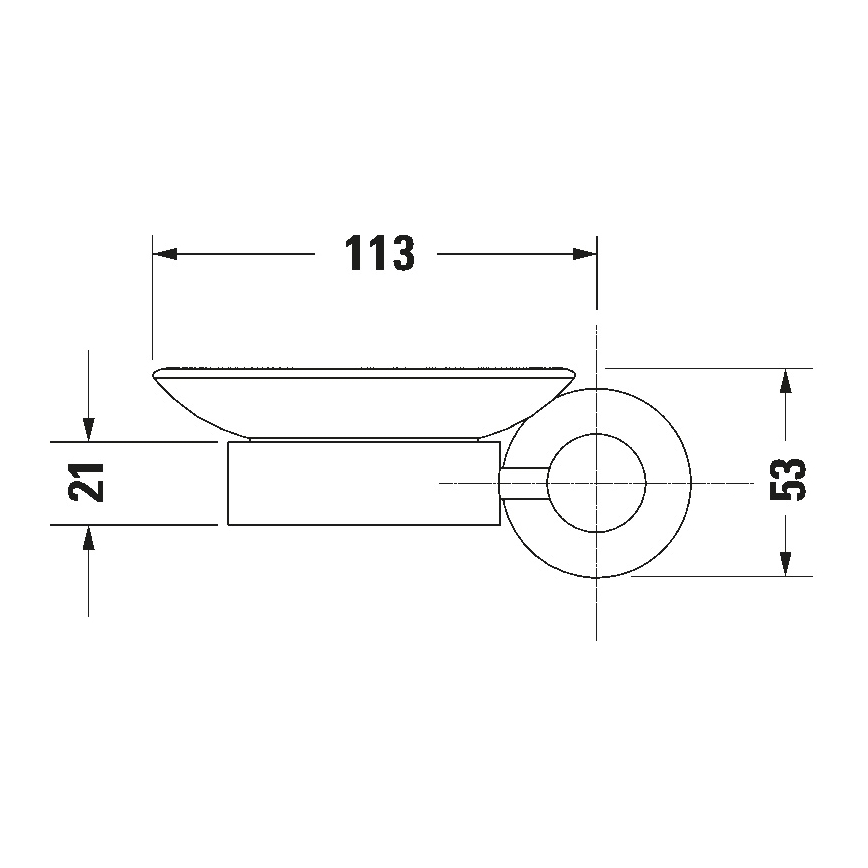 Duravit 99174600 - Stenska milnica D-CODE, leva, matno črna