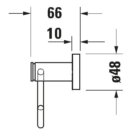 Duravit 99261000 - Držalo za toaletni papir D-CODE, poliran krom
