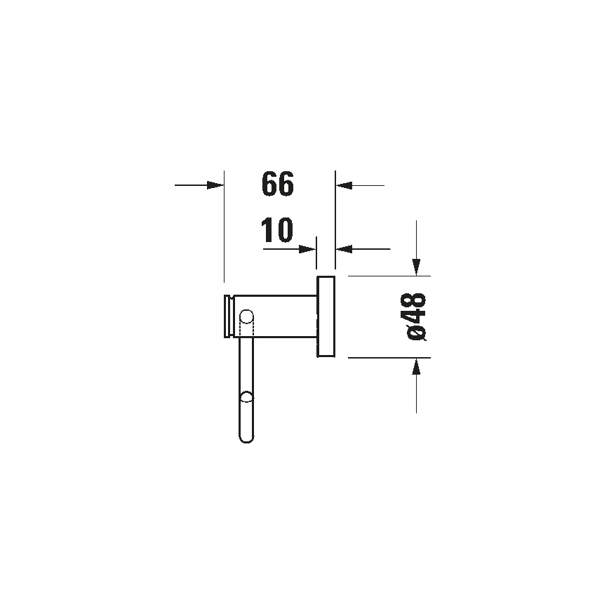 Duravit 99261000 - Držalo za toaletni papir D-CODE, poliran krom
